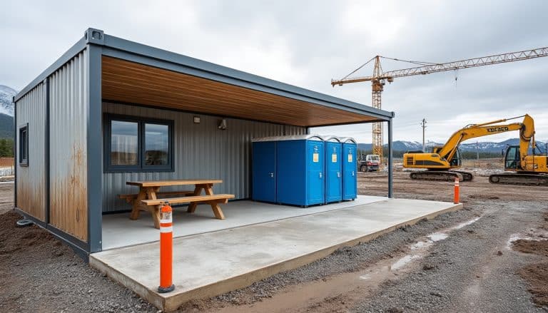 Installation de chantier : base vie et sanitaires